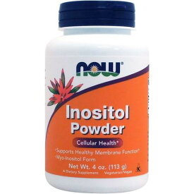 NOW イノシトール 100％ピュアパウダー ※ベジタリアン ビーガン（ヴィーガン）113g ビタミン ビタミンB群 Inositol Powder