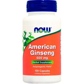 NOW アメリカ人参 500mg　100粒