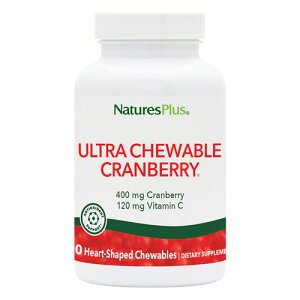 Nature's Plus ilC`[Y vXj Eg`u Nx[ 90 Tvg n[u Nx[ `u AGLX Ultra Chewable Cranberry Love Berries TabletsNature's Plus