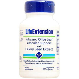 【ポイント10倍 5/16(土) 1:59まで※要エントリー】Life Extension（ライフエクステンション） アドバンスト オリーブリーフ バスキュラーサポート（セロリ種子エキス配合）60粒 サプリメント ハーブ 植物性エキス