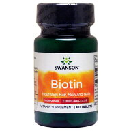 ビオチン（ビタミンH）10000mcg（10mg タイムリリース型） 60粒lタブレット サプリメント 海外サプリ ア…