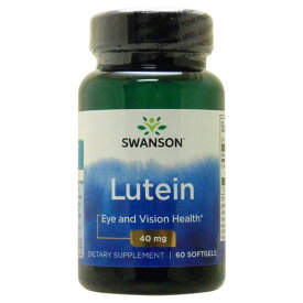 ルテイン 40mg 60粒 | スワンソン ブルーライト 健康 目疲れ デスクワーク 在宅勤務 夜間の運転Lutein 40mgSwanson