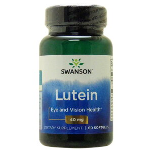 eC 40mg 60 | X\ u[Cg N ڔ fXN[N ݑΖ Ԃ̉^]Lutein 40mgSwanson