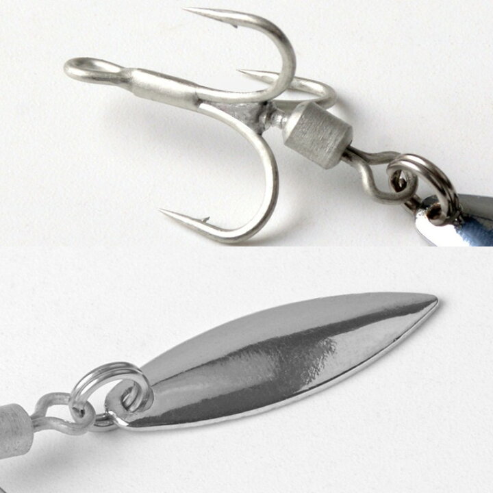 楽天市場 Gwも営業 即納 300円offクーポン スピンテールジグ 用 トレブルフック ルアー ブレード セット トリプルフック ブレード付き シーバス バス アジング ショアジギング メタルジグ メタルバイブ ブレードフック 耐錆性 青物 釣り具 8 6 シルバー