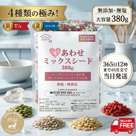 ミックスシード 4種 380g 無添加 無塩 素焼き かぼちゃの種 ひまわりの種 クコの実 松の実 スーパーフー…