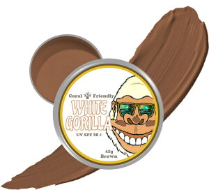 (White Gorilla) zCgS y45gz Ă~ UV SPF50 + 썑uE F̓ĂF p X󂳂Ȃ UV o[ EH[^[v[t CORAL FRIENDRY }X|[c T[tB 