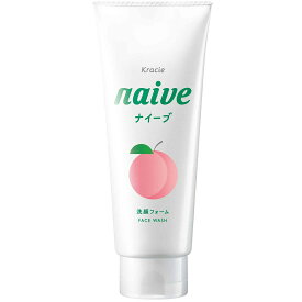 クラシエホームプロダクツ株式会社 植物性ナイーブ100％ 洗顔フォーム ＜桃の葉エキス配合＞自然でやさしい桃の香り 130g ＜洗顔料＞