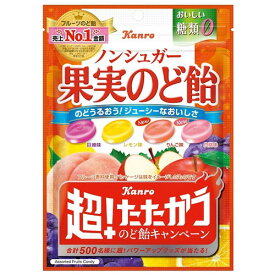 【メール便で送料無料 ※定形外発送の場合あり】カンロ株式会社ノンシュガー果実のど飴(90g)×6個セット（複数の封筒でお届けする場合がございます ）