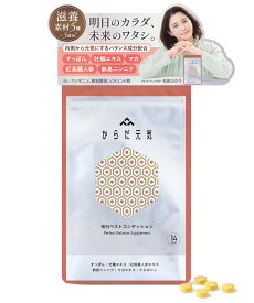 【期間限定】からだ元気（すっぽん滋養食品）70粒（約14日分）[サプリメント] 健康サプリ すっぽん サプリ エイジングケア 紅高麗人参 マカ 牡蠣 無臭ニンニク アルギニン 亜鉛 アミノ酸 コラーゲン