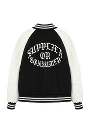 【SUPPLIER 公式】Battle Varsity Jacket ストリート ファッション ヒップホップ ダンス 大きいサイズ ゆったり トレンド メンズ レディース