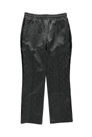 【50%OFF SUPPLIER公式】Python Leather Track Pants ストリート ファッション ヒップホップ ダンス 大きいサイズ ゆったり トレンド メンズ レディース
