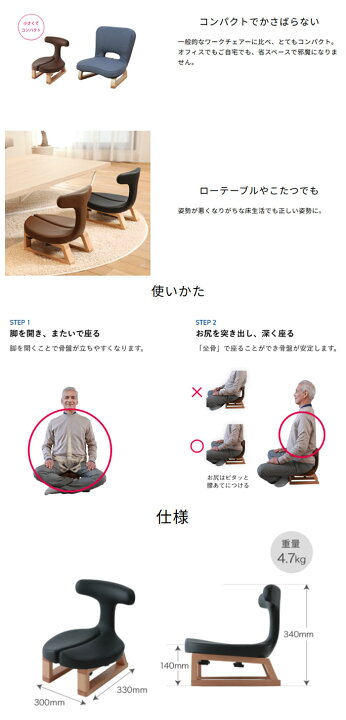 楽天市場】【送料無料】《代引き不可》アーユル・チェアー 座イス 