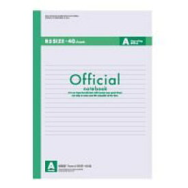 アピカ オフィシャルノート40枚 A罫 6A4F 00069259 【まとめ買い10冊セット】