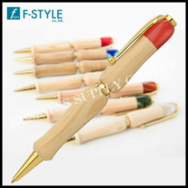 【ネコポス可能】F-STYLE(エフスタイル) Wood&Acrylie 岐阜県産材 ひめこまつ×赤 TWD1700