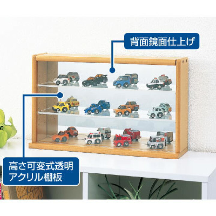 楽天市場】ナカバヤシ コレクションケース ミニワイド 透明アクリル棚 