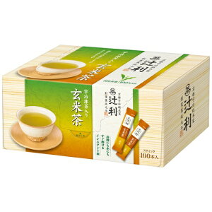 片岡物産 辻利 宇治抹茶入り玄米茶100P 204034