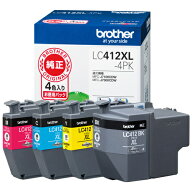 ブラザー インクカートリッジ LC412XL-4PK