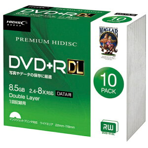 �f�[�^�p DVD+R DL 8.5GB HDVD+R85HP10SC