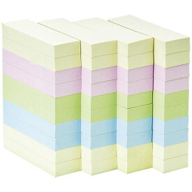 ふせん75×25mm混色 100枚*40冊 P510J-M-40
