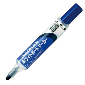 ぺんてる ホワイトボードマーカー ノックル 中字 直液式 青 10本 EMWLM-C