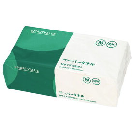 スマートバリュー ペーパータオルM 200枚*35個 N241J-M-35
