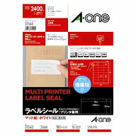 ラベルシール［プリンタ兼用］ A4 24面 上下余白付 100シート(2,400片) 31540 ●宛名/差出人用●内容物表…