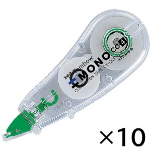 修正テープ モノCC 4mm(4.2mm) 使い切り コンパクト 小さい CT-CC4 10個 MONO トンボ鉛筆