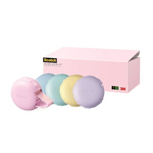 スリーエムジャパン スコッチ メンディングテープ ピンク・グリーン・ブルー・パープル・イエロー