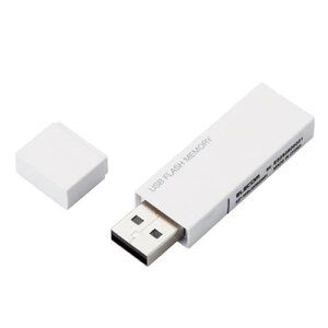 USBメモリ USB2.0 キャップ式 32GB 暗号化セキュリティ パスワード自動認証機能 1年保証 ホワイト