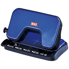 マックス パンチ 軽あけパンチ スクーバ 15枚開け 2穴 ブルー DP-15T/B　DP90124