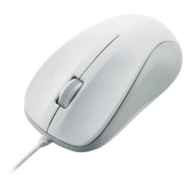 法人向けマウス USB光学式有線マウス 3ボタン Mサイズ EU RoHS指令準拠 ホワイト