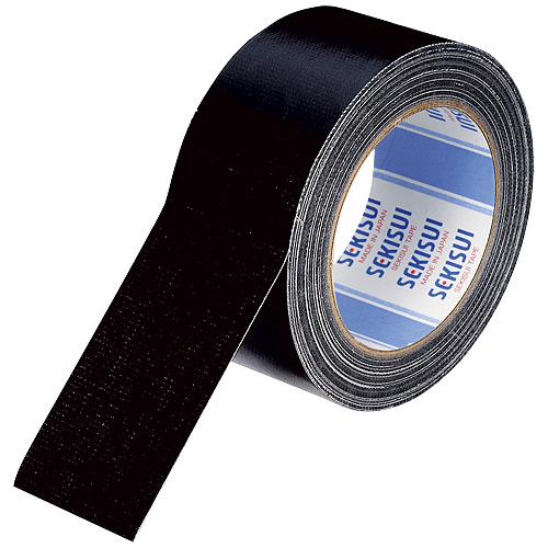 セキスイ 積水 テープ 梱包テープ 布テープ 600Vカラー 50×25 黒