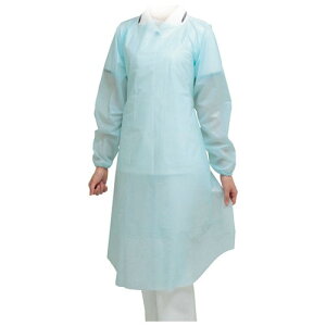 ベルデポリガードエプロン ブルー L 10枚