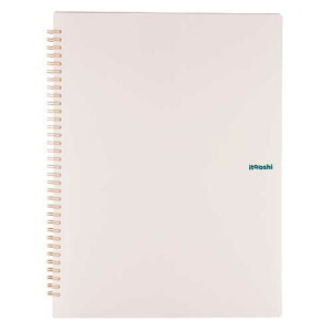 プラス イトオシ 推し活 会報やA5ポストカードをたくさん収納してもコンパクトな厚みの2ポケットのツインリング型ファイル オフホワイト 91829 (取り寄せ)