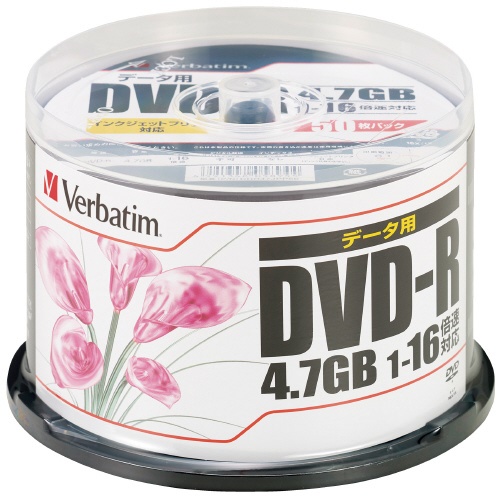 オンラインショッピング Verbatim Japan DVD-R DHR47JPP50 【最新入荷】 50枚 4.7GB