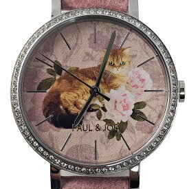 PAUL & JOE ポール アンド ジョー 腕時計 BOUTON 猫 キャット フランス クラシック アンティーク PJ7032-44D