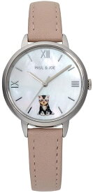 ポール＆ジョー 腕時計 ブルーアイ キャット 猫 ヌネット レディース シェル文字盤 ピンクベージュ ホワイト BLUE EYE CAT Nounette PJ7027-S03B1