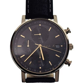 agnes b. アニエスベー HOMME オム ペアモデル メンズ 腕時計 ソーラー クロノグラフ ゴールド ブラック セイコー FBRD936