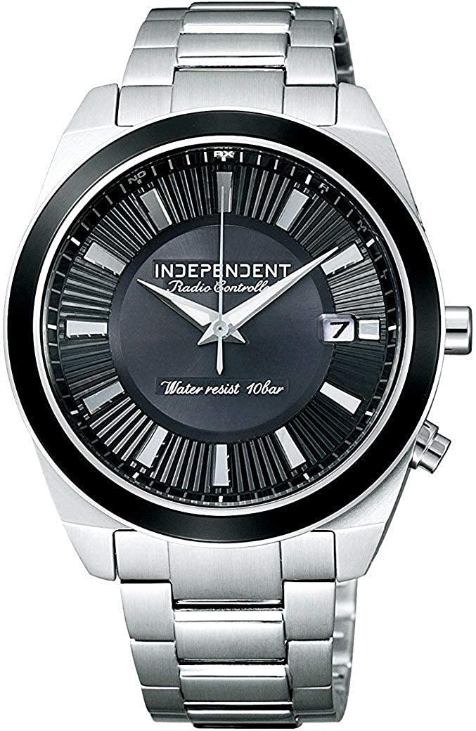 インディペンデント 予約受付中 INDEPENDENT 腕時計 電波ソーラー SOLAR-TECH KL3-510-51 メンズ シルバー ブラック ファッションなデザイン 電波時計