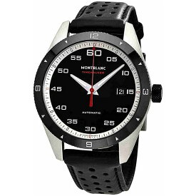 モンブラン MONTBLANC 腕時計 TIMEWALKER タイムウォーカー ブラック /ブラック パンチングレザー 116061