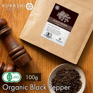 ブラックペッパー ホール 有機 100g 黒胡椒 スリランカ産 最高級 コショウ ペッパー 実 オーガニック ス…