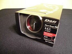 Defi Racer Gauge N2　デフィ　レーサーゲージ　52Φ(レッド） 排気温度計 DF16403　「送料無料！！」