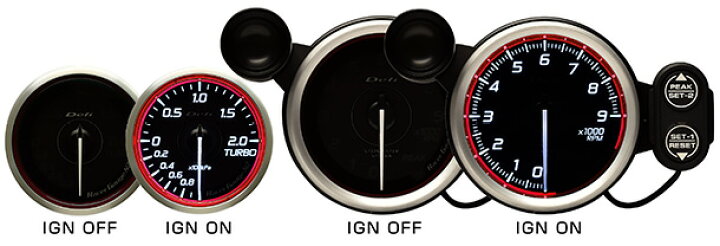 楽天市場】Defi メーター Racer Gauge N2 デフィ レーサーゲージ 52Φ 