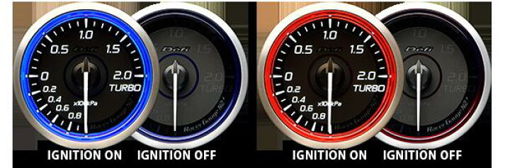 楽天市場】Defi デフィ Racer Gauge N2 プラス 60Φ（ブルー  