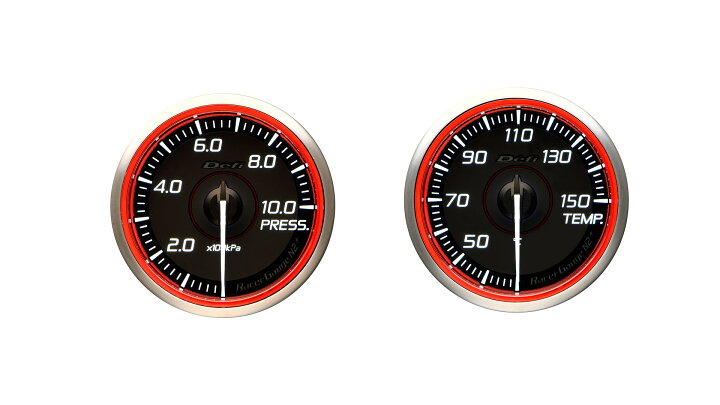 楽天市場】在庫有り Defi デフィ Racer Gauge N2プラス 60Φ（レッド  