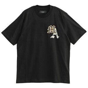 �A�~�� AMIRI T�V���c VARSITY PATCH TEE AMTOJR1042-001_BLACK�y�V��z