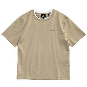 �}�b�J�[�W�� MACKAGE �_�u���N���[�l�b�N�J���[T�V���c TEE-WNV-TAUPE_WHITE�y�V��z