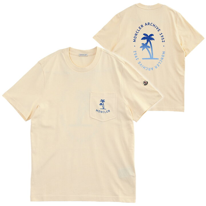 楽天市場】モンクレール MONCLER Tシャツ Palm Logo Pocket T-Shirt 