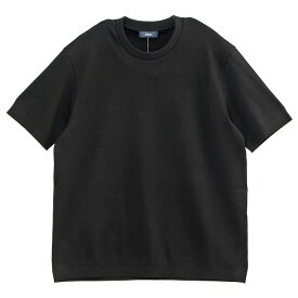 ヘルノ HERNO ジャージーニットエフェクト Tシャツ JG000206U-52059-9300_NERO【新作】