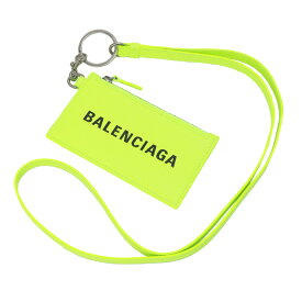 バレンシアガ BALENCIAGA ネックストラップ フラグメントケース ミニ財布 コインケース カードケース パスケース 594548-2UQ13-7260